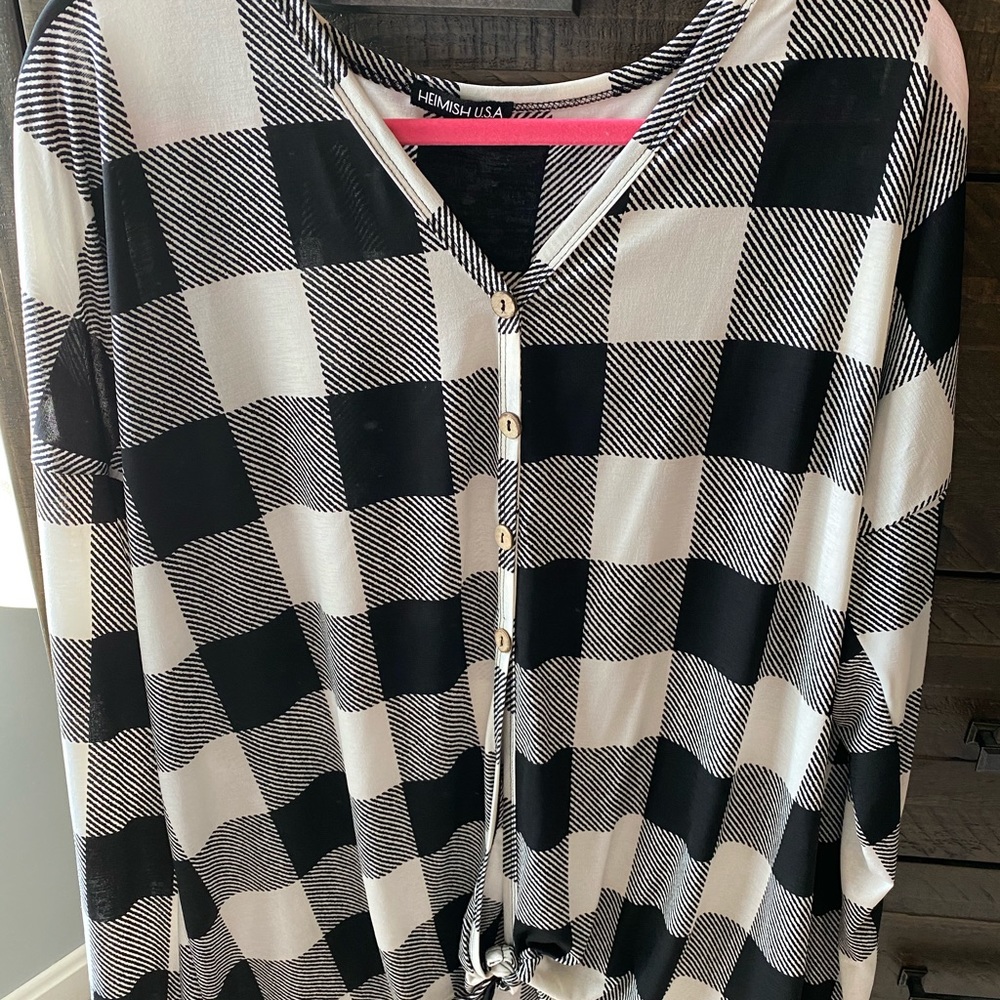 Plaid top